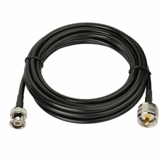 Bnc male to male uhf antenna pl259 extension cable 1