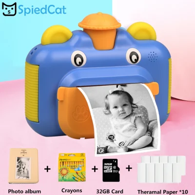 HD 1080P Lens For Girl Boy Birthday christmas Kids Instant Print Children Toys with Thermal Printing Paper Photo Gifts Camera