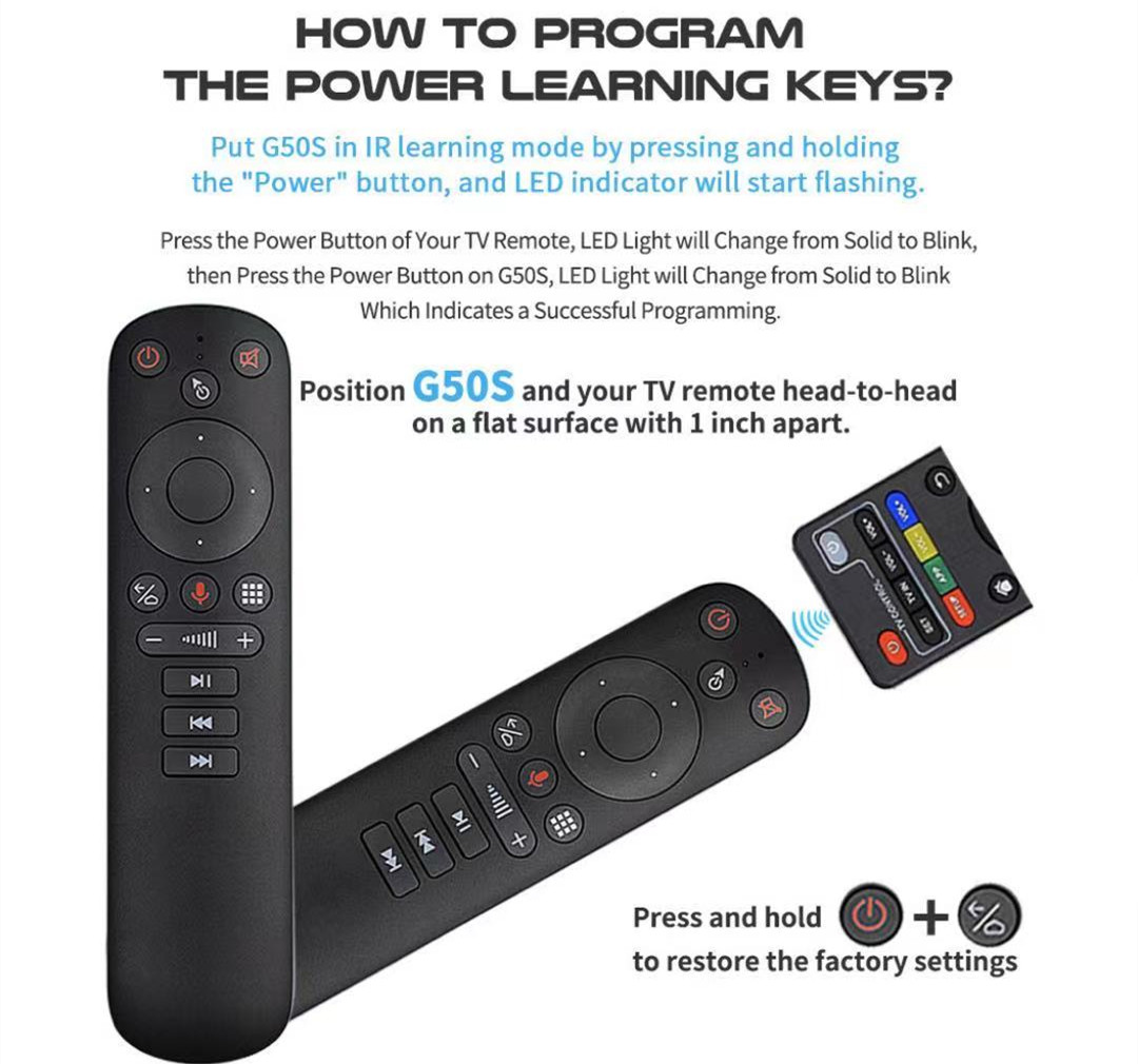 G50S GoogleเสียงAirเมาส์ไร้สายสมาร์ทAndroid Tv Universal 2.4G USB ...