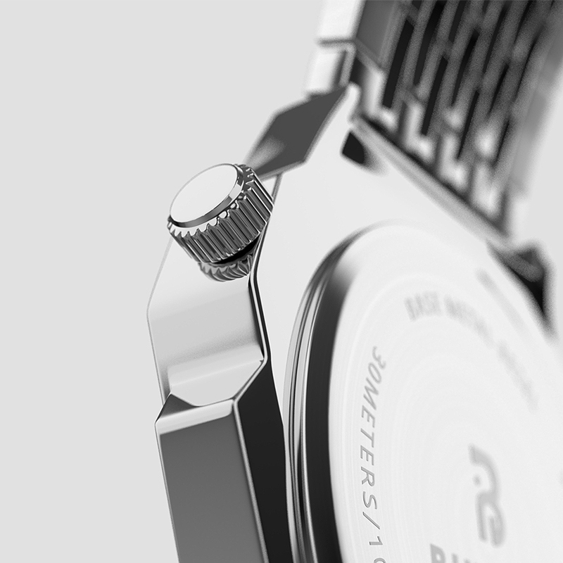 【W＆D Hs】Wristwatch men's watches original data Men technology สีด