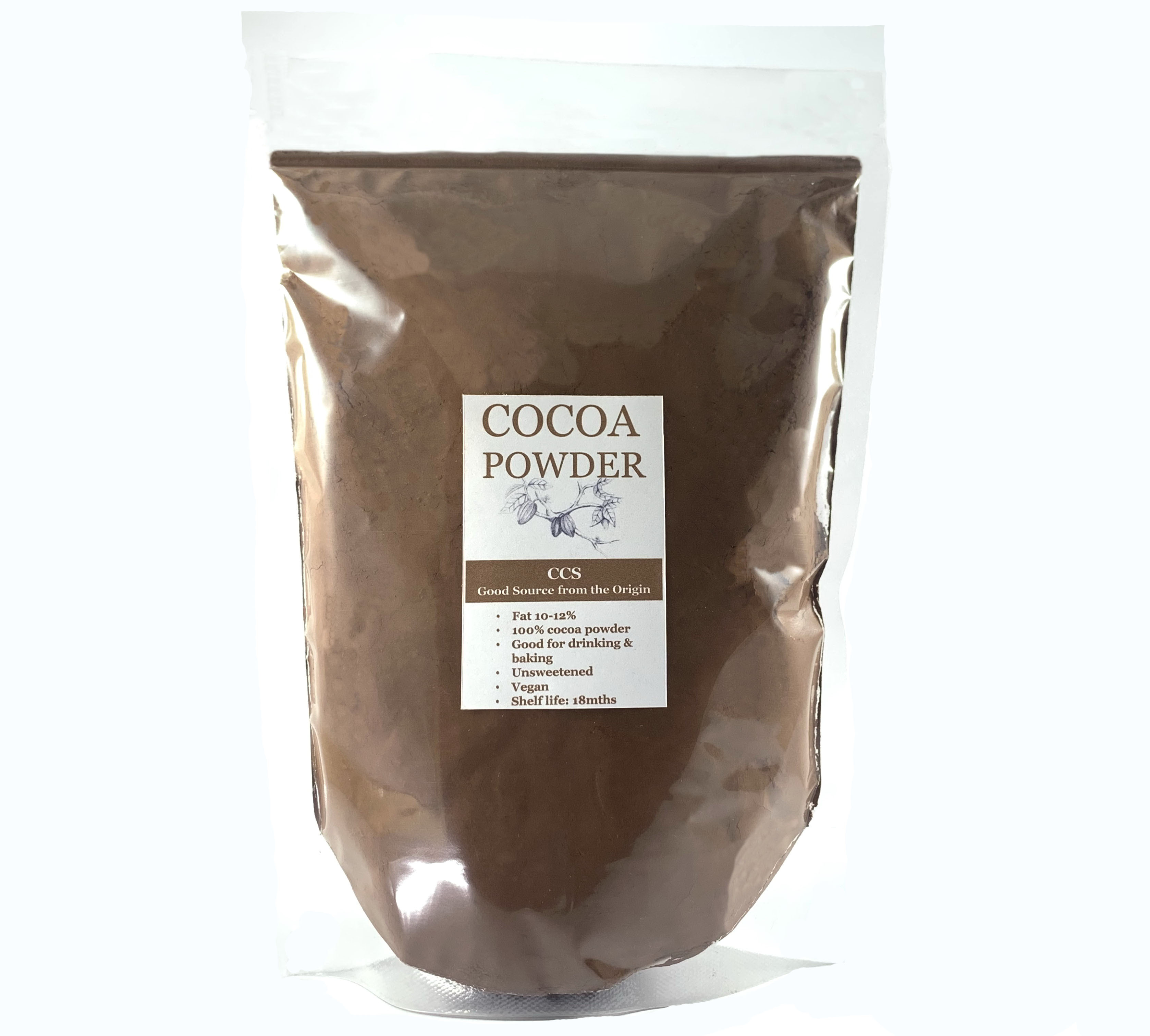 ผงโกโก้ CCS 100%  P2 ขนาด 500 กรัม รุ่นพรีเมี่ยม ราคาพิเศษ Premium Cocoa Powder 500g Special price