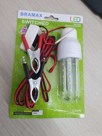 ชุดหลอดโคมไฟLED  พร้อมสาย ปากคีบแบต LED 18 ดวง ไฟ 12V DC ขนาด 7 Watt  พร้อมขาแขวน มีสวิทในตัวสายยาว 4.5 เมตร  MODEL : 11SET