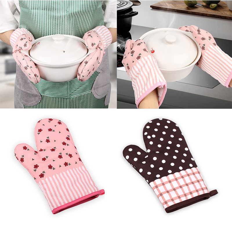 ถุงมือไมโครเวฟ ถุงมือเตาอบ ถุงมือกันร้อน ถุงมือจับเตาอบ ถุงมือร้อน ถุงมือความร้อน ถุงมือจับร้อน ถุงมือน้ำร้อน 1pcs Baking gloves (DaDa Home Furnishing)