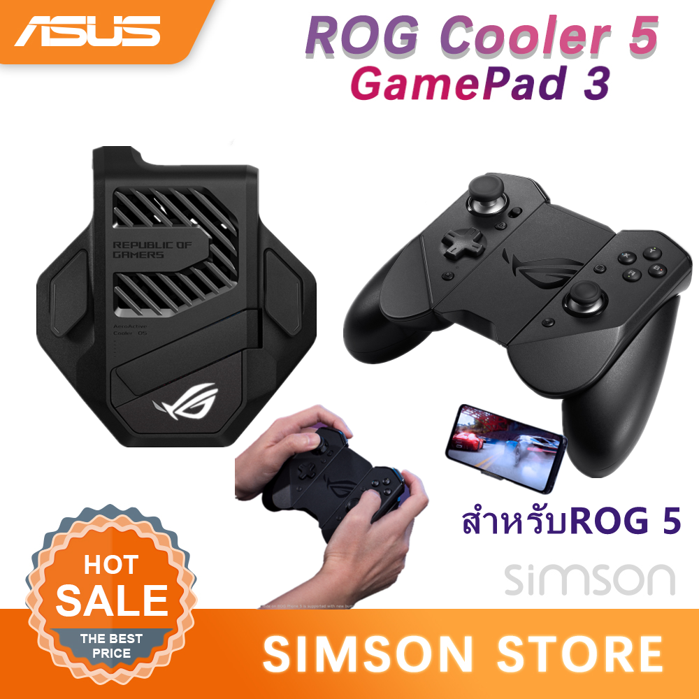 Rog AeroActive Cooler5 & ROG Kunai 5 Gamepad สำหรับ ASUS ROG Phone5อุปกรณ์เสริมพิเศษใหม่