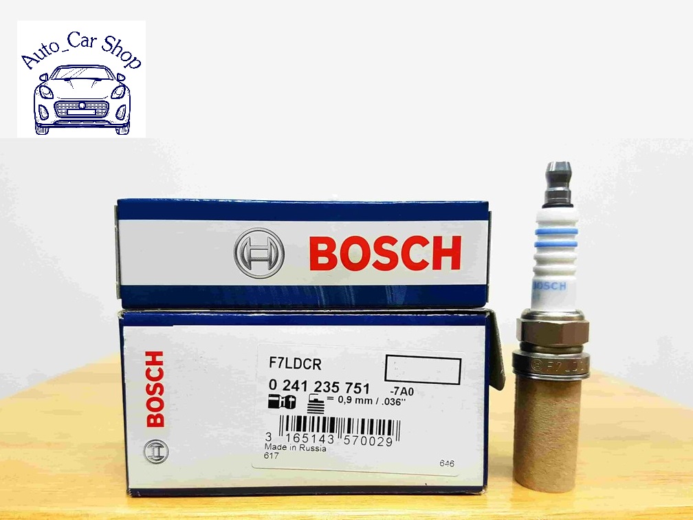 แพค 6 หัว หัวเทียนรถยนต์(SPARK PLUG) ยี่ห้อ BOSCH เบอร์F7LDCR (2เขี้ยว)0 241  235 751  รุ่น BMW E36,E34, E39,E32 ,E38,E31, Z3/E36