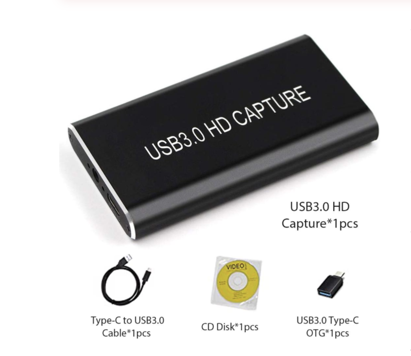 2020 Video Capture HDMI USB 3.0 ประเภท-C 1080P HD Video Capture Card สำหรับ TV PC PS4 เกมที่ถ่ายทอดสดสำหรับ Windows Linux OS