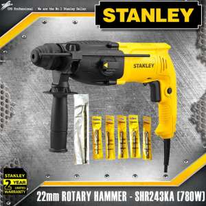 ดูภาพ STANLEY สว่านโรตารี่ 780W 24mm. (3 ระบบ) รุ่น SHR243KA รับประกัน 2 ปี เพิ่มเติม STANLEY สว่านโรตารี่ 780W 24mm. (3 ระบบ) รุ่น SHR243KA รับประกัน 2 ปี
