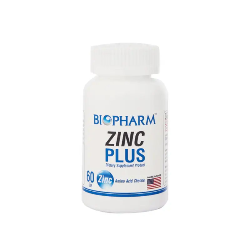 ภาพสินค้าBIOPHARM ZINC PLUS 60 TAB ไบโอฟาร์ม ซิงก์ พลัส (ซิงค์นำเข้าจาก USA) 60 เม็ด / กล่อง จากร้าน Vitamin_see บน Lazada ภาพที่ 2