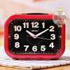 SEIKO นาฬิกาปลุก Quiet Sweep (Snooze) มีไฟ เสียงกริ่ง รุ่น QHK026R -สีแดง