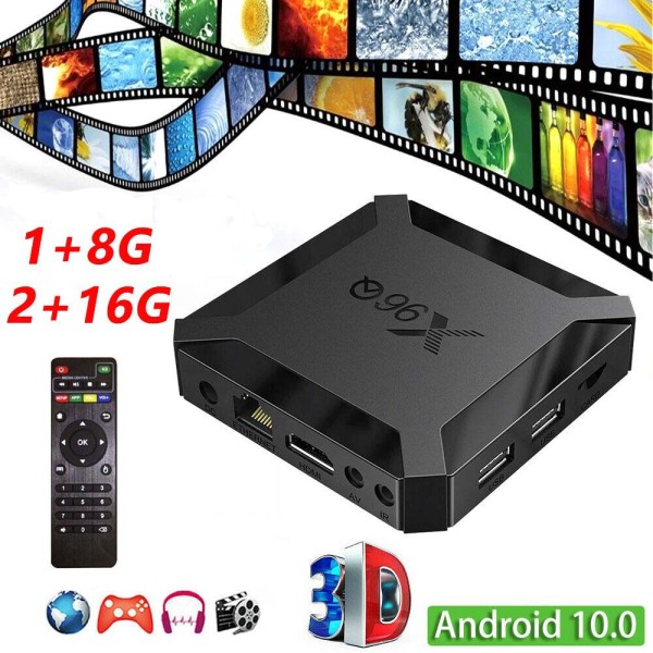 GK1AO Quad Core 1GB + 8GB 2.4G X96 Q Android 10.0 Máy Nghe Nhạc Đa Phương Tiện TV Box Smart TV Box Máy Thu TV Máy Phát Đa Phương Tiện