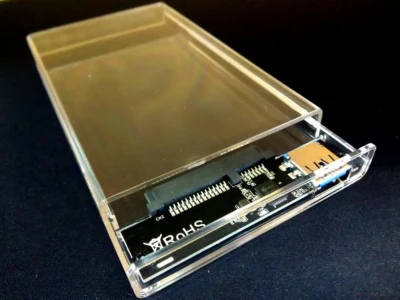 ♨️มาใหม่♨️2.5-Inch SATA 3.0 To USB 3.0 Hard Drive Disk Box HDD External Enclosure SATAHDD - SSD กล่องแบบใส(Port USB 3.0)