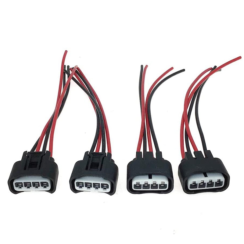 4pcs ignition coil female connector plug harness pigtail 2azfe1zzfe for hs250h pontiac camry corolla rav4 chevrolet