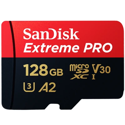 SanDisk Extreme PRO Memory card การ์ดหน่วยความจำ micro SDXC V30 A2 128GB