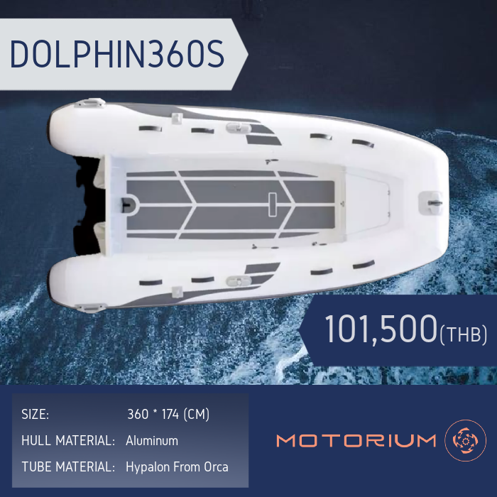 เรือยาง Coralsea Dolphin360S 3.6 เมตร พื้นอลูมิเนียม 3.6 meters aluminum RIB boat Coralsea Dolphin360S