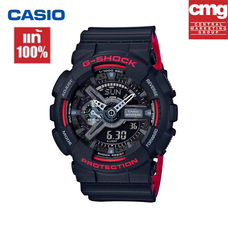 Casio นาฬิกาข้อมือกันน้ำและกันกระแทก g-shock GA-110HR-1A คู่แสดงกีฬาแฟชั่นสบายๆ แท้?%จัดส่งพร้อมกล่องคู่มือใบประกันศูนย์CMG 1ปี?%