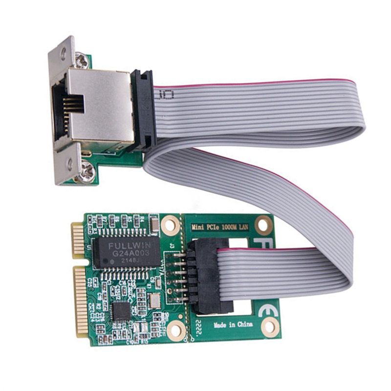 New mini pci-e network card 1000mbps gigabit ethernet nic adapter rtl8111f pci express 10/100/1000m rj45 lan
