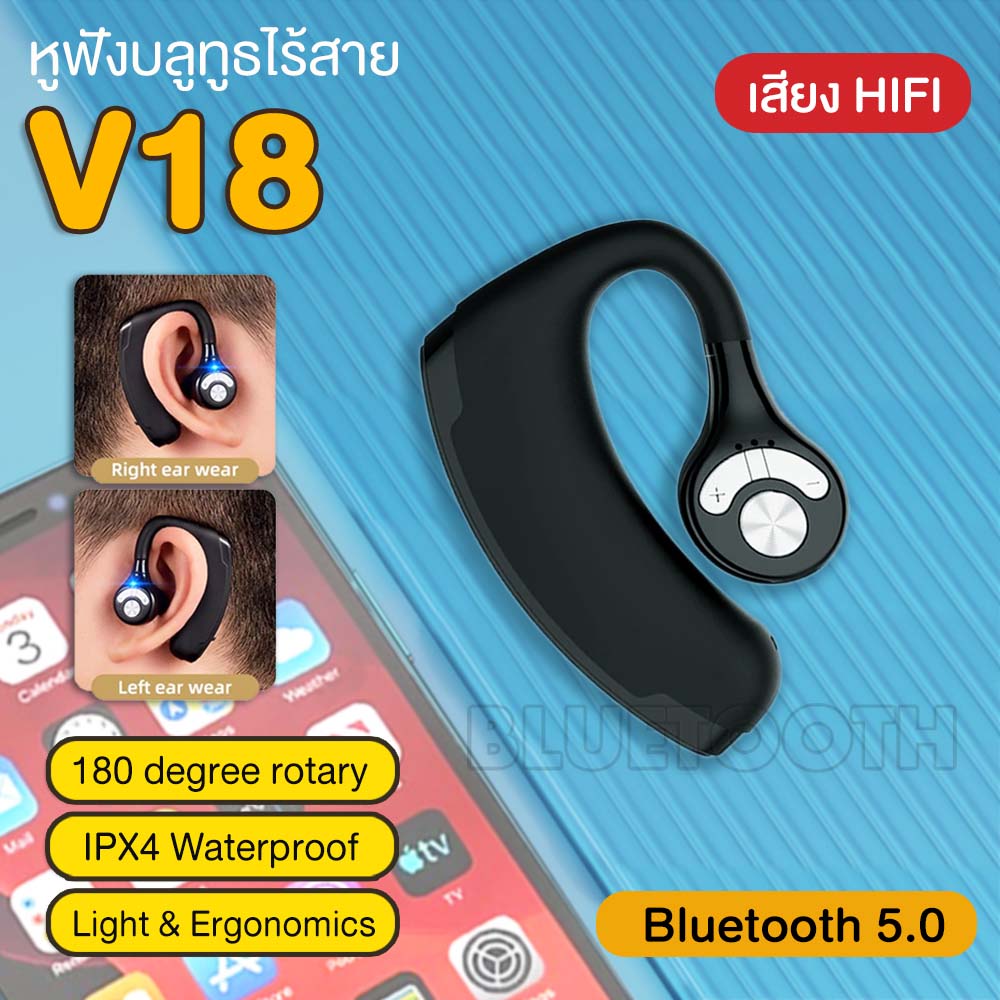 หูฟังไร้สาย หูฟังบลูทูธ ตัดเสียงรบกวน หูฟังออกกำลังกาย เสียงเบส Hands-free Wireless Bluetooth Earphone หูฟังบลูทูธสเตอริโอกีฬาหูฟังไร้สาย ฟังสำหรับการออกกำลังกายในโรงยิมการตัดเสียงรบกวน