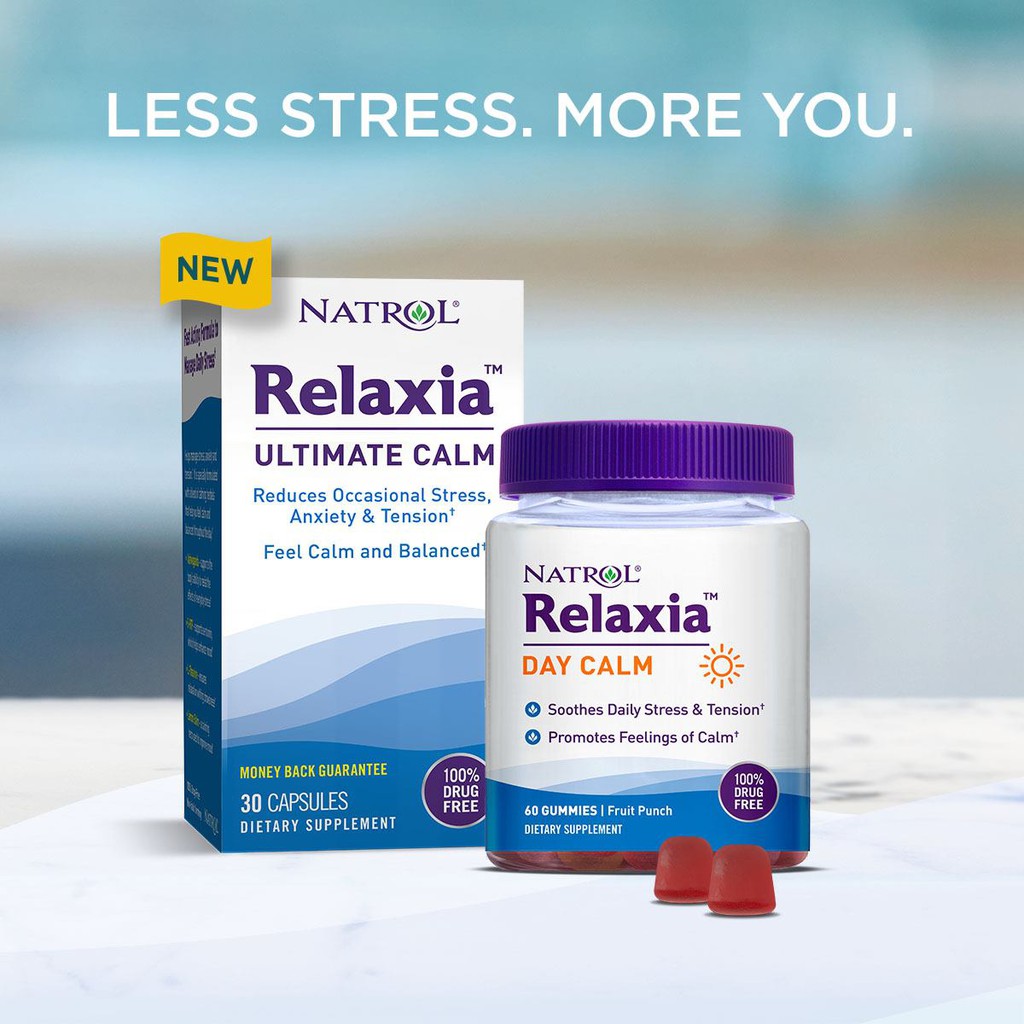 อาหารเสริม Relaxia Ultimate Calm 30 Capsules Natrol iLiveLife