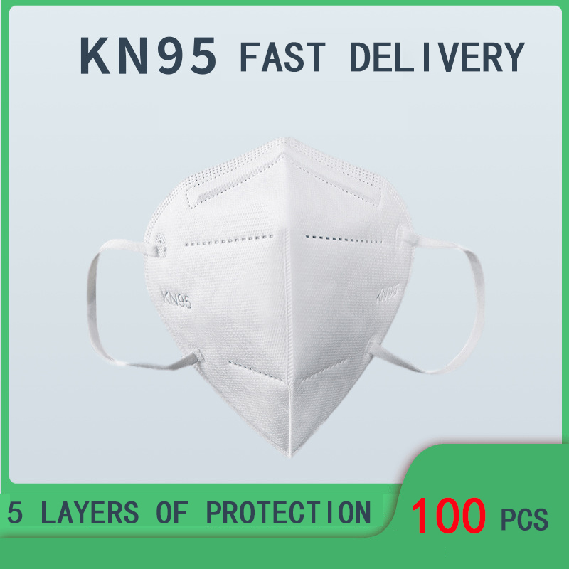 Cyou you【Ready Stock】100pcs 5ply white kn 95 mask reusable adult dust mask pm 2.5 facemask หน้ากากอนามัยหน้ากาก n 95 แท้3m หน้ากาก อนามัย