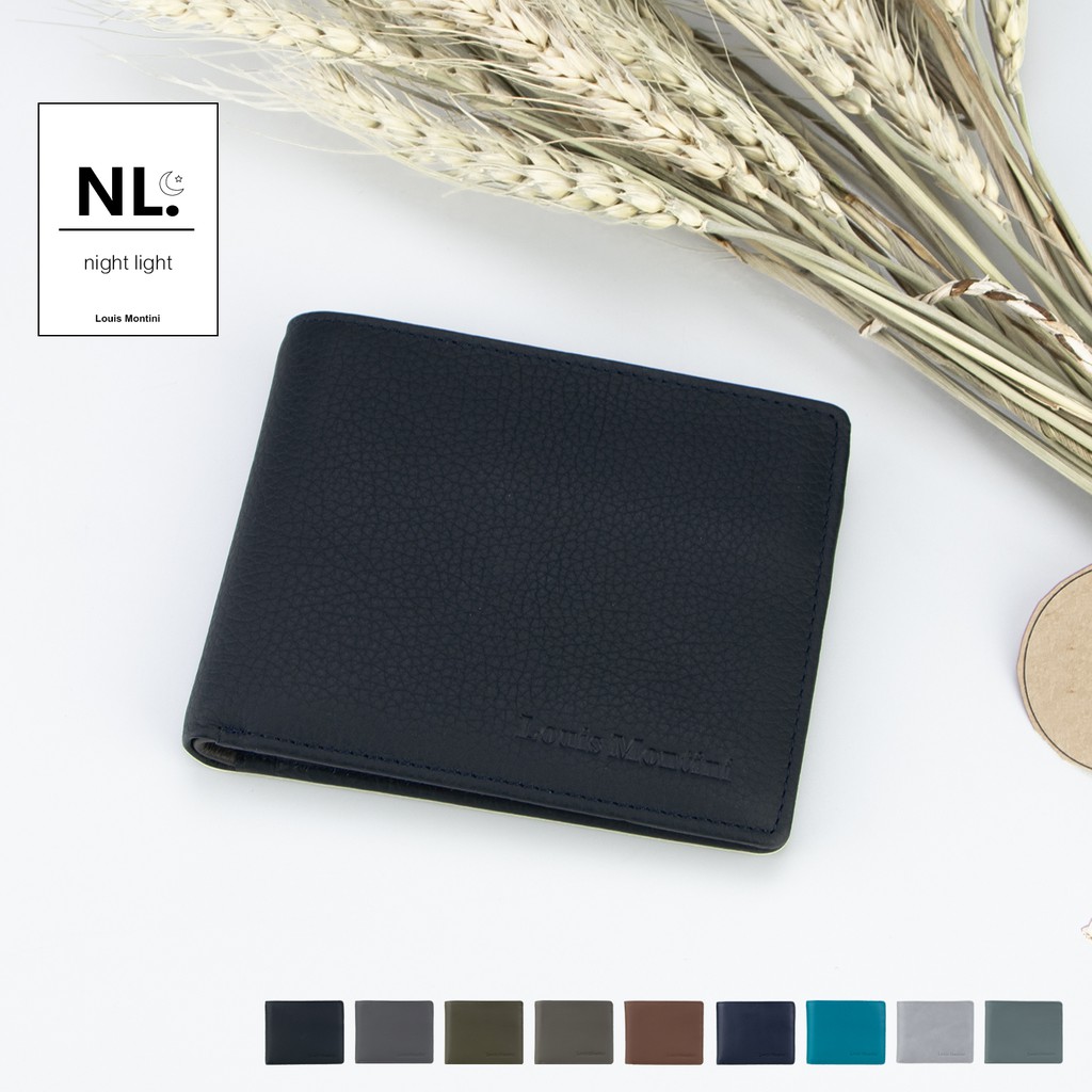 Louis Montini (Minimal Style) กระเป๋าสตางค์หนังวัวแท้ กระเป๋าผู้ชายหนังแท้ MEN’s WALLET TTM094