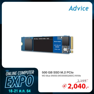500 GB SSD M.2 PCIe WD Blue SN550 (WDS500G2B0C) NVMe Advice Online