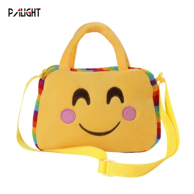 PAlight Emoji Plush Shoulder Bag Cute Emoji Figure Plush Crossbody Bag Emoticon Gifts for Children Girls