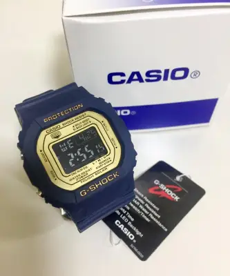 Casio GShock สีกรม หน้าปัดสีทอง