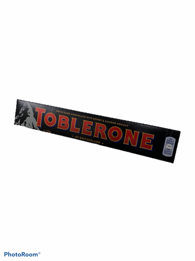 TOBLERONE DARK CHOCOLATE สีดำ 1แท่ง/100g ราคาพิเศษ สินค้าพร้อมส่ง!!