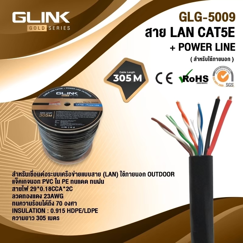 สายLAN_GLG5009(สายแลนใช้ภายนอก  305 เมตร)