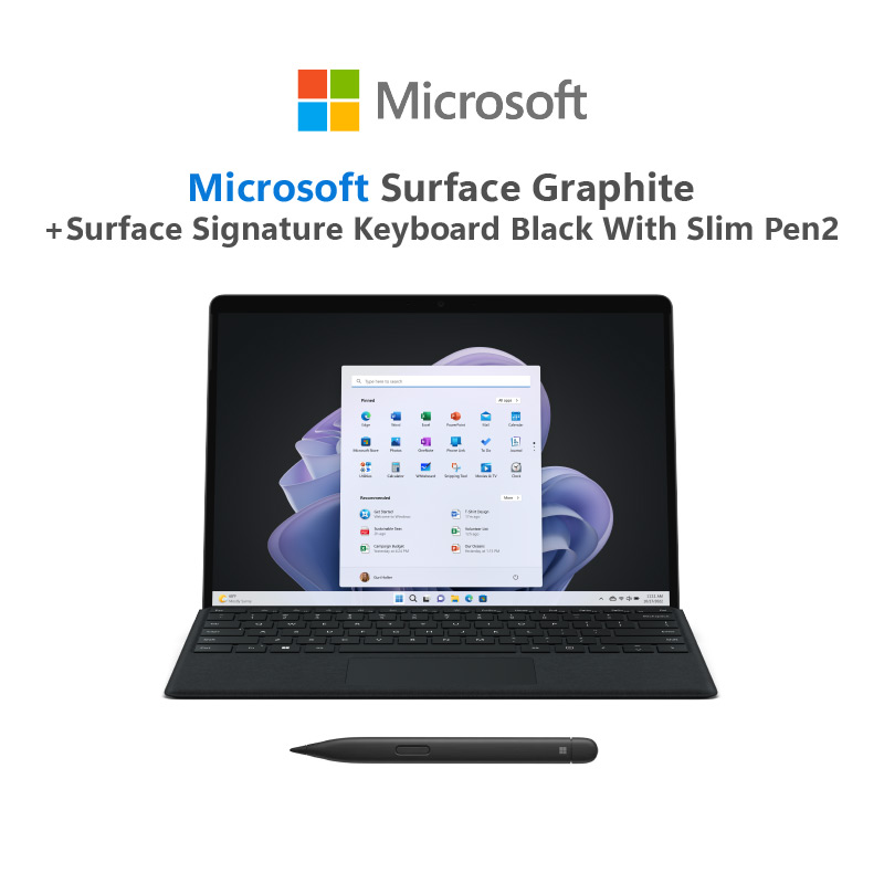 Microsoft Surface Pro 9 i7/16/256 Graphite+Microsoft Surface Sig KB With Pen Thai ราคา 61,990 บาท*ส่งฟรี