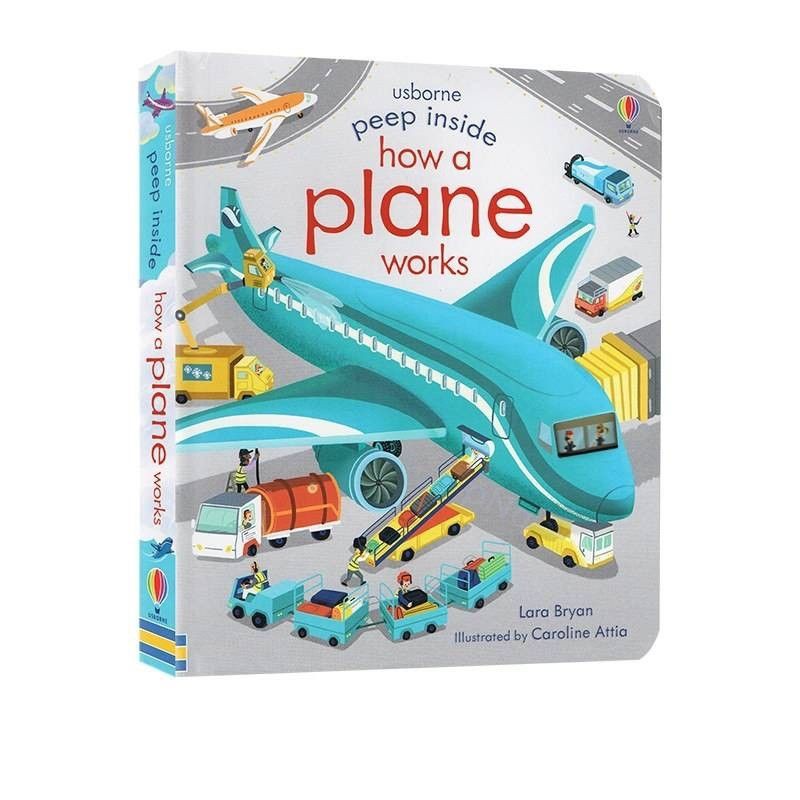 Usborne peep inside how a plane works หนังสือภาษาอังกฤษ