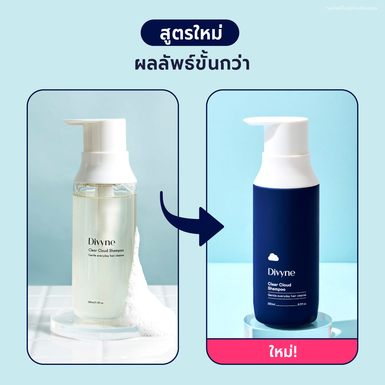 Divyne Divyne (ดิไวน์) แชมพูลดผมร่วง ผมบาง ขาดง่าย ปรับสมดุลหนังศีรษะ 280ml ...