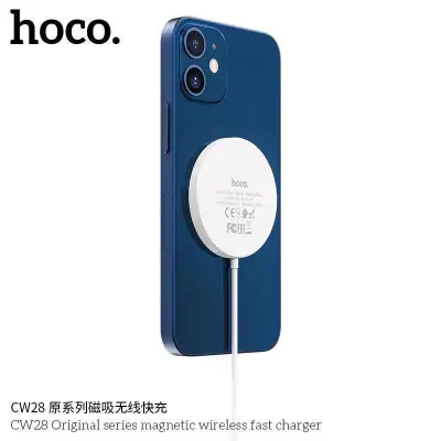 HOCO CW28 CW30 MagSafe Wireless Fast Charge 15W For iPhone 12 ที่ชาร์จไร้สายแบบแม่เหล็ก