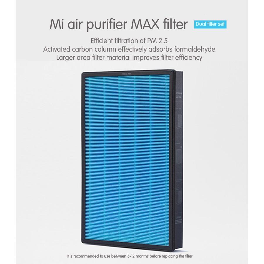 (ส่งฟรี) XIAOMI (เสี่ยวหมี่) Air Purifier MAX Filter (2 ชิ้น) ไส้กรองเครื่องฟอกอากาศ รุ่น max สินค้าแท้จากศูนย์ไทย
