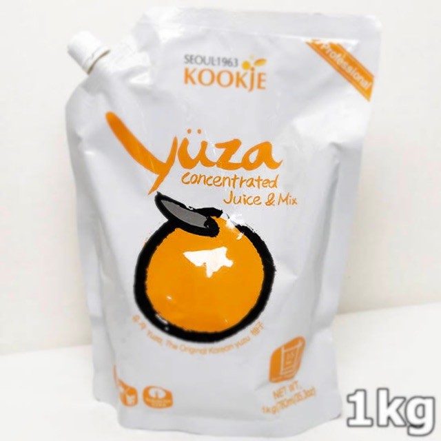 ยูสุ เข้มข้น YUZU concentrated จากเกาหลี Yuza Kookje concentrated juice & Mix หัวเชื้อส้มยูสุแท้ ขนาด 1 Kg.