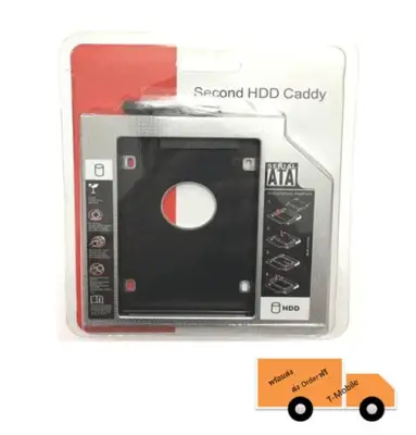 ถาดแปลง ใส่ HDD SSD ในช่อง DVD Notebook 9.5mm Universal SATA HDD SSD Hard Drive Caddy