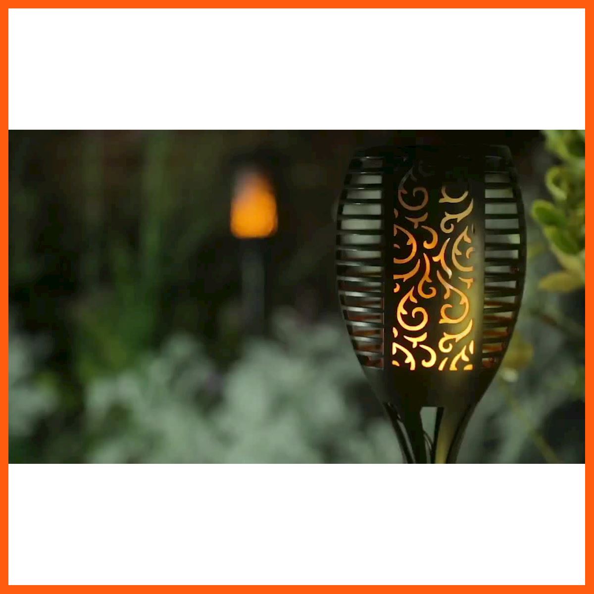 Best Quality เปลวไฟ 96led Solar Garden Light Lampโคมไฟตกแต่งบ้าน อุปกรณ์คอมพิวเตอร์ Computer equipment สาย USBอุปกรณ์ไฟฟ้าElectrical equipment โคมไฟ The lamp อะไหล่คอมและเครื่องใช้ต่างๆ Computer parts and appliances