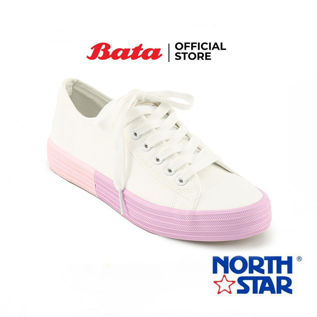 Bata บาจา ยี่ห้อ North Star รองเท้าผ้าใบแบบผูกเชือก รองเท้าแฟชั่น สนีก ...