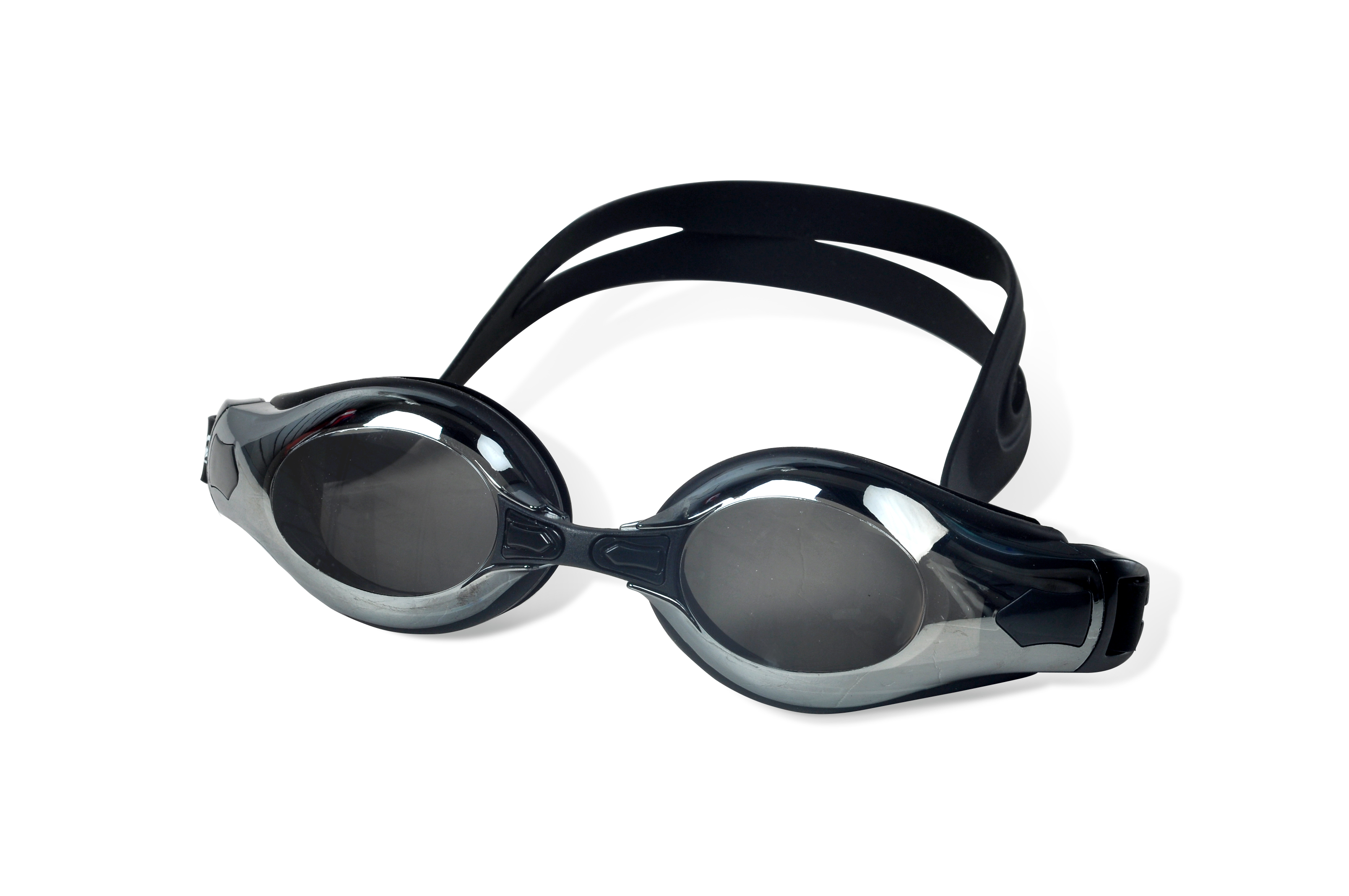 Swimming Goggles, AntiFog UV Protection Nearsighted Optical Corrective Swimming Goggles （black