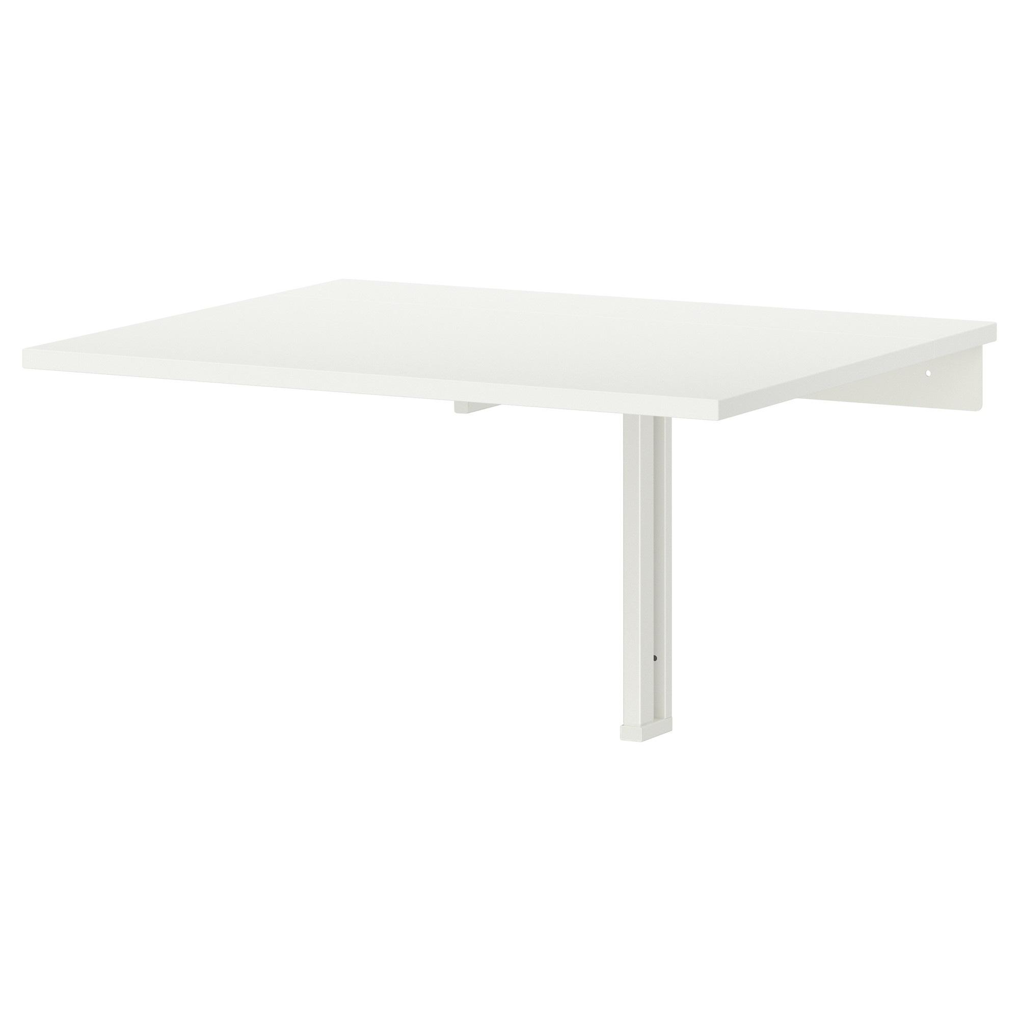[ด่วน!! โปรโมชั่นมีจำนวนจำกัด] โต๊ะพับยึดผนัง, ขาว ขนาด 74x60 ซม. โต๊ะบาร์ NORBERG  ขนาด 74x60 ซม.