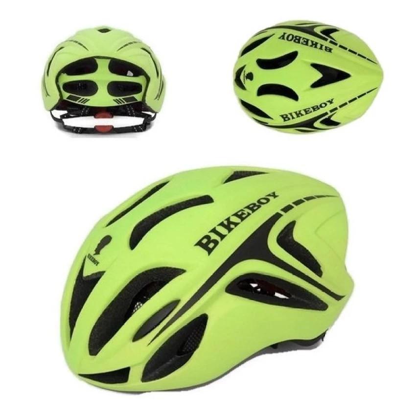 BIKEBOY หมวกกันน็อคขี่จักรยาน (สีเหลือง-ดำ) หมวกกันน็อค หมวกกันน็อคเด็ก หมวกกันน็อคผู้ใหญ่ หมวกกันน็อค 3 กระดุม หมวกกันน็อคเต็มใบ  หมวกกันน็อคครึ่งใบ ของแท้