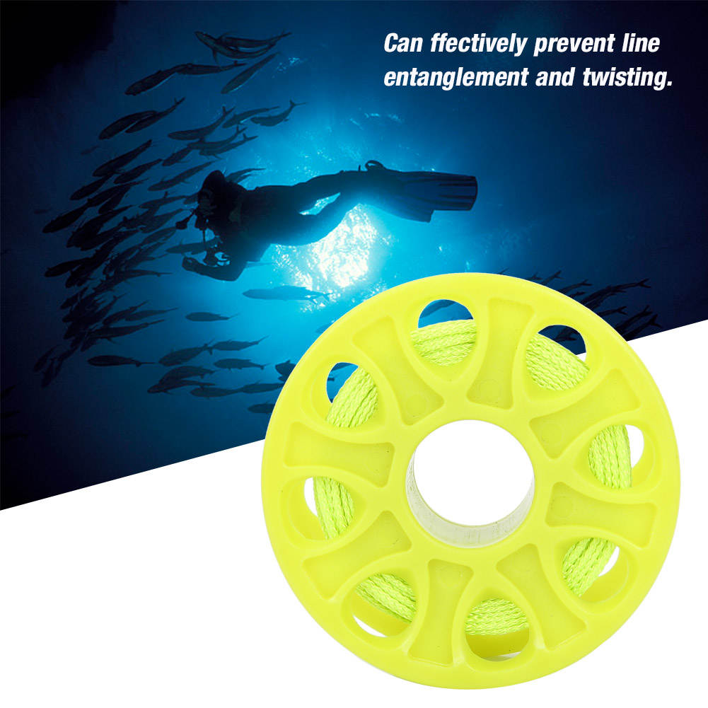 Finger Spool Finger Spool 30M Guideline Reel น้ำหนักเบาพลาสติกดำน้ำดู