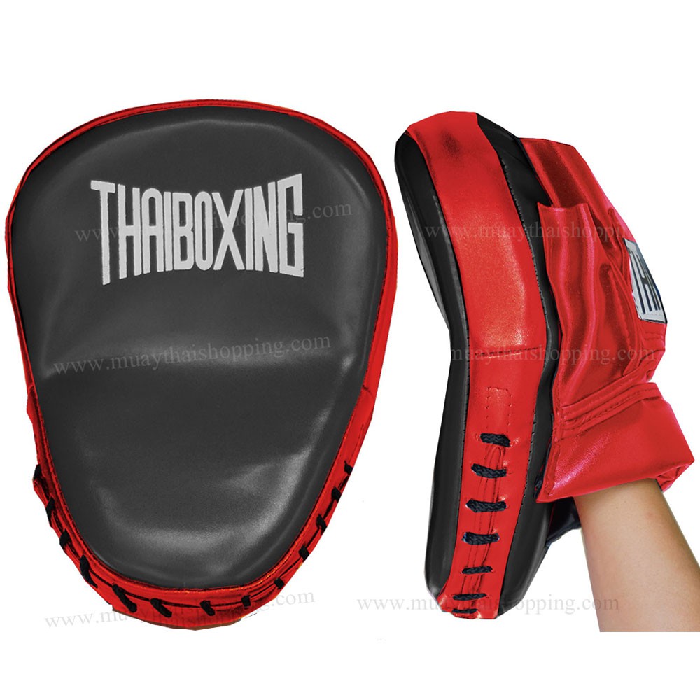 Timmoo Shop อุปกรณ์นักมวย THAIBOXING เป้าล่อสากลแบบโค้ง หนังเทียม สีดำ ชกมวย มวยไทย  ต่อยมวย นักมวย Boxingอุปกรณ์ออกกำลังกาย