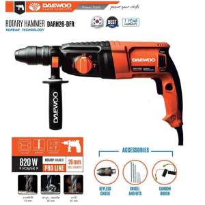 ดูภาพ สว่านโรตารี่ 3 ระบบ DEAWOO รุ่น DA-RH-26DFR (เปลื่ยนหัวได้) เพิ่มเติม สว่านโรตารี่ 3 ระบบ DEAWOO รุ่น DA-RH-26DFR (เปลื่ยนหัวได้)