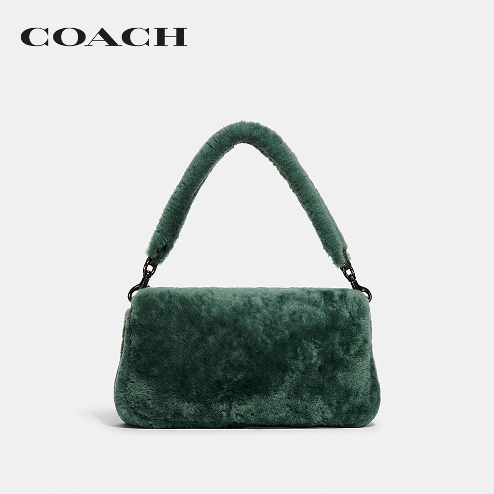 Coach Pillow Tabby Shoulder Bag 26 In Shearling CC445 Green