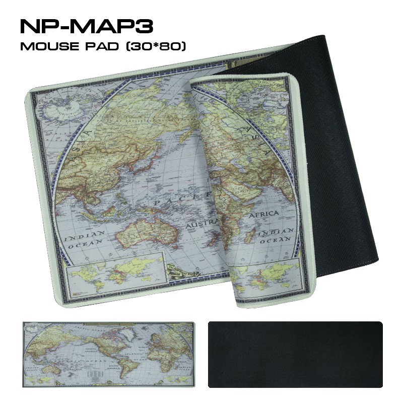 Mouse Pad แผ่นรองเมาส์ รุ่น NP-MAP3 (30x80)แผ่นรองเม้าส์ผ้า สำหรับคอเกมส์ เย็บขอบอย่างดี