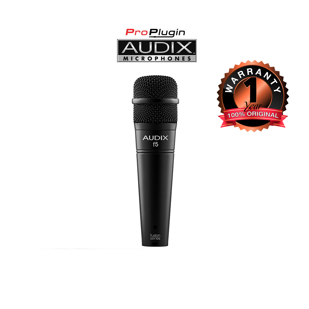 AUDIX F5 instrument Dynamic Microphone, Hyper-Cardioid  ไมค์จ่อเครื่องดนตรี (ProPlugin)