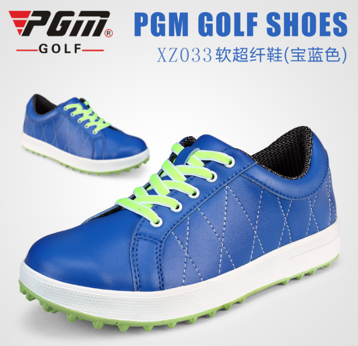 EXCEED : PGM Ladies Fashion Golf Shoes Waterproof มีทั้งหมด 4 สี ขาว ชมพู น้ำเงิน เหลือง (XZ033) SIZE EU :34- EU:39