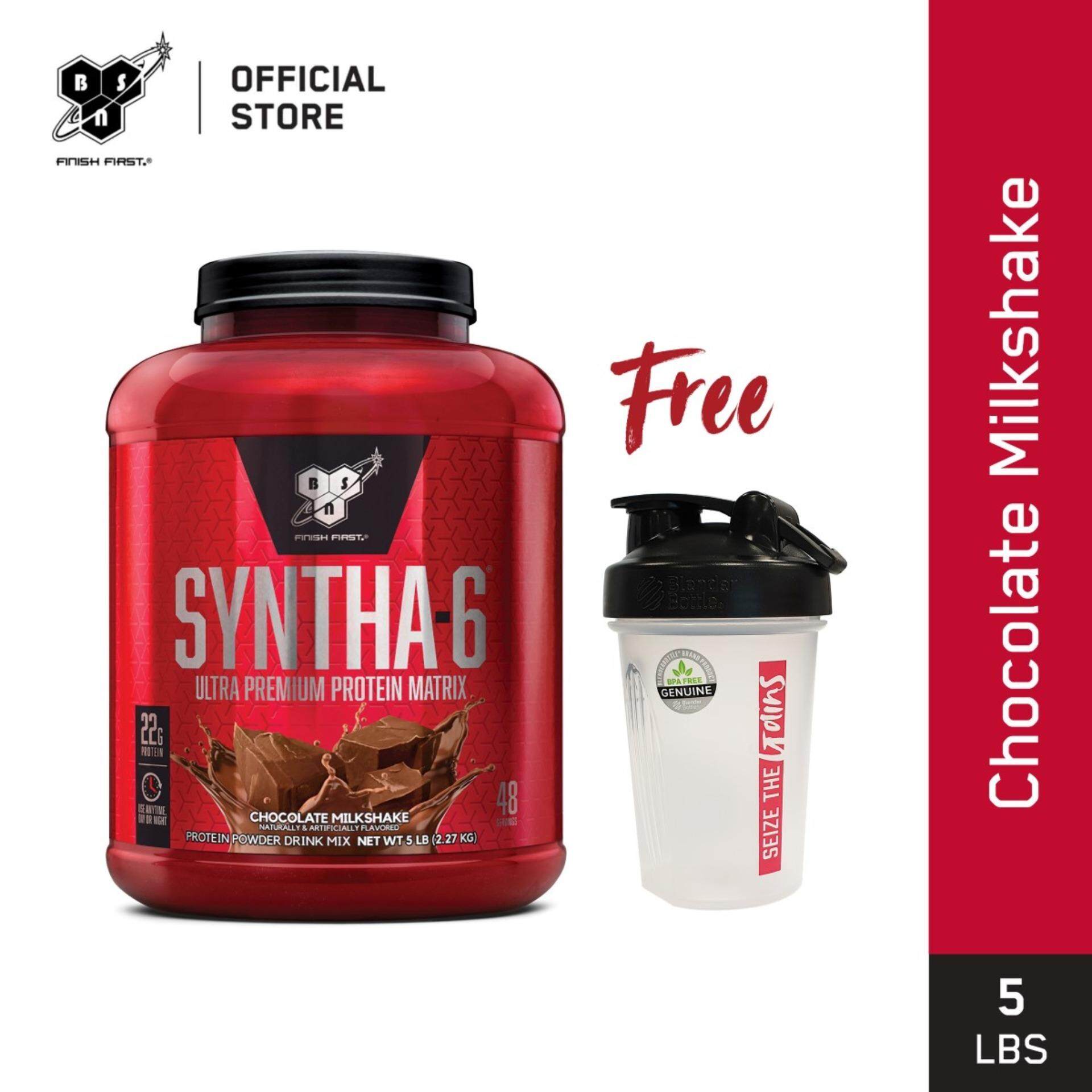 BSN Syntha 6 Protein Powder 5lbs - Chocolate Milkshake โปรตีนรสชาติดีที่สุด 5 ปอนด์