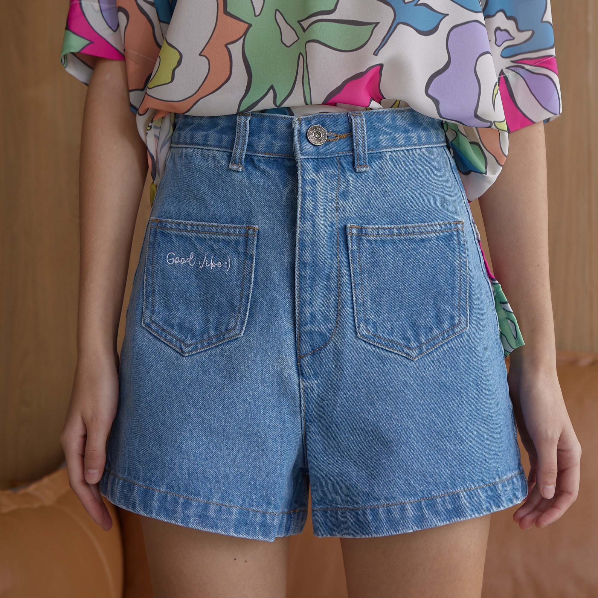 KANNI - CUPCAKE DENIM SHORTS - KANNI STUDIO - ThaiPick